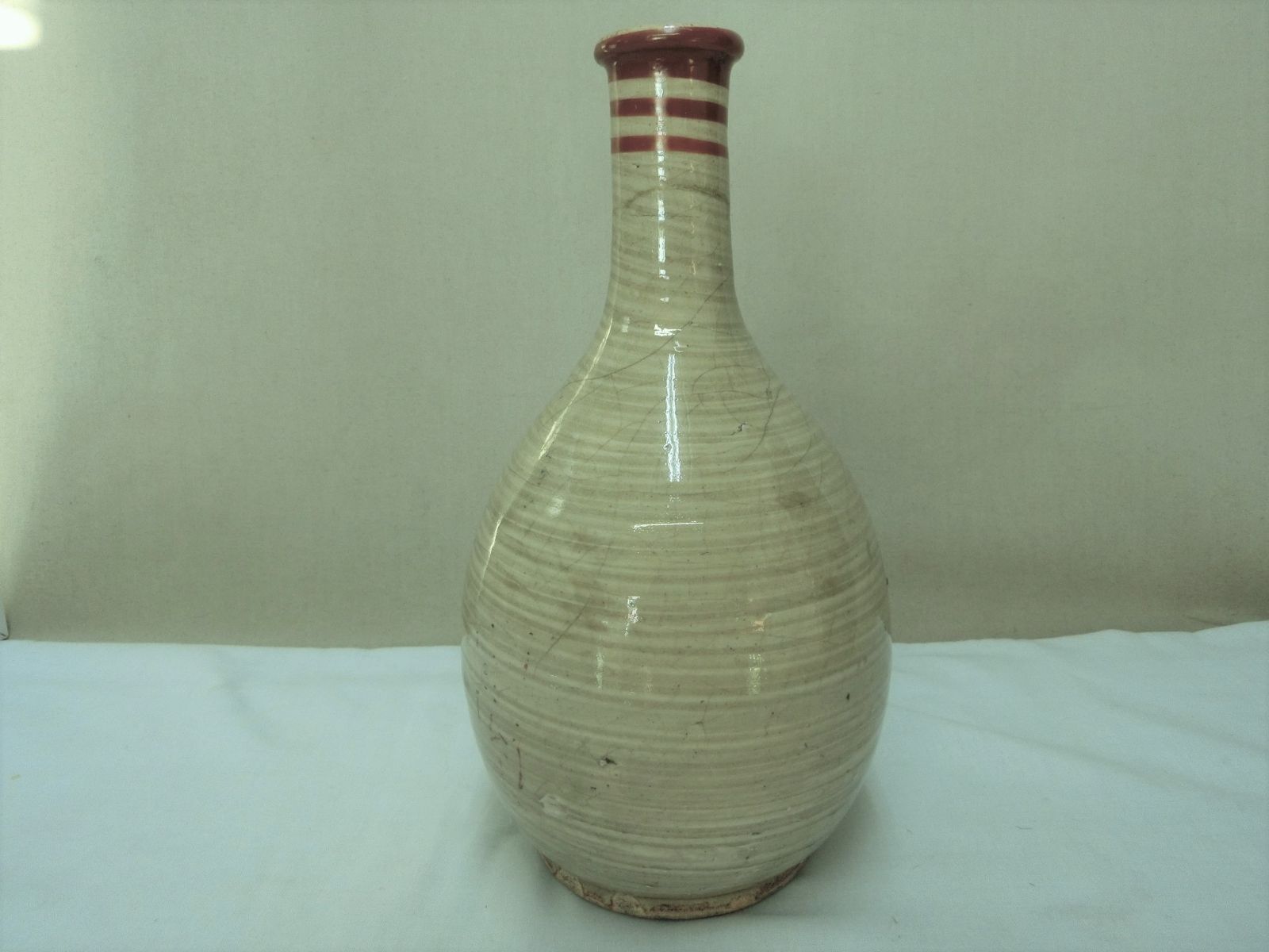 希少な図柄！【大人気商品 南蛮船 徳利 色絵 骨董】◇皿 徳利 壺 花器