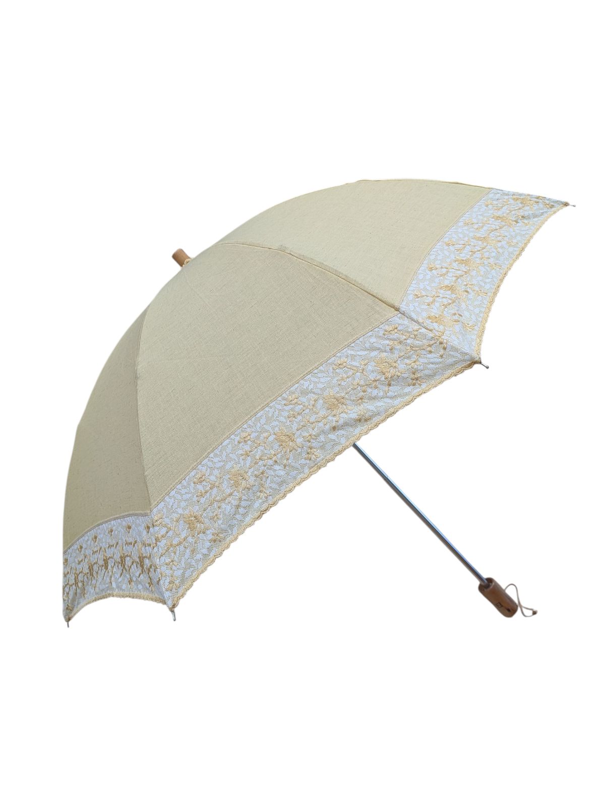 極美品】FENDI 折りたたみ 日傘 刺繍 黄色 フェンディ 傘