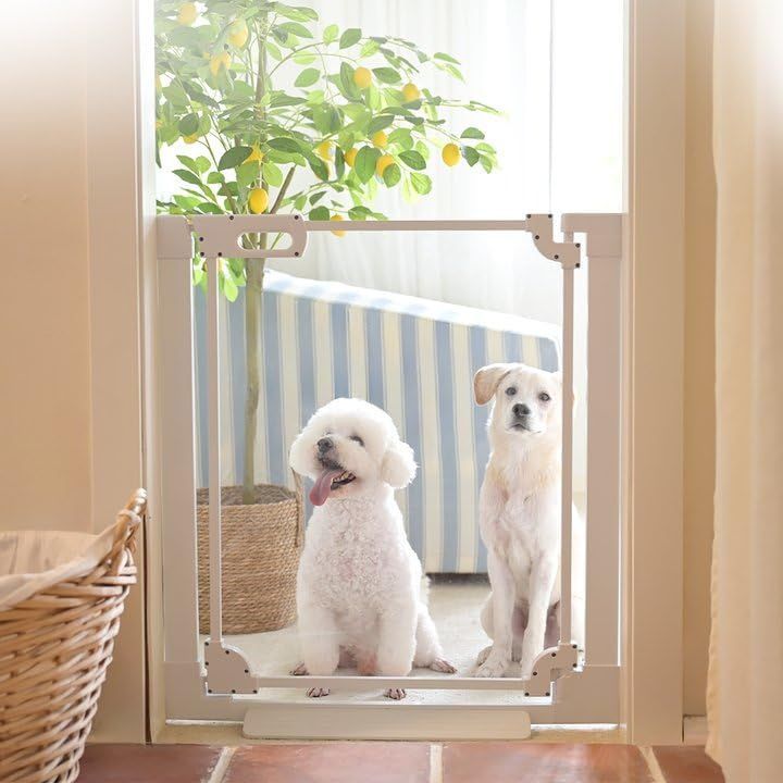 アクリルゲート クリアゲート ベビーゲート透明ゲート 透明ゲート高さ78cm 赤ちゃんゲート ホワイト ペットゲート Seogva 突っ張り ペットゲート ベビーゲート開閉 突っ張り STEELWINDOWSANDDOORS_COM