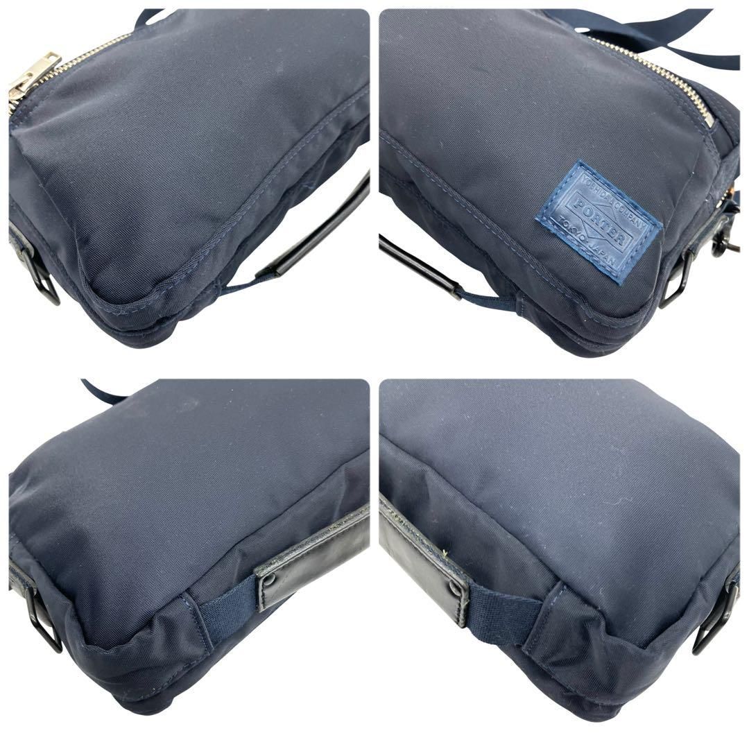 良品 1924 PORTER LIFT ショルダーバッグ ナイロン ネイビー
