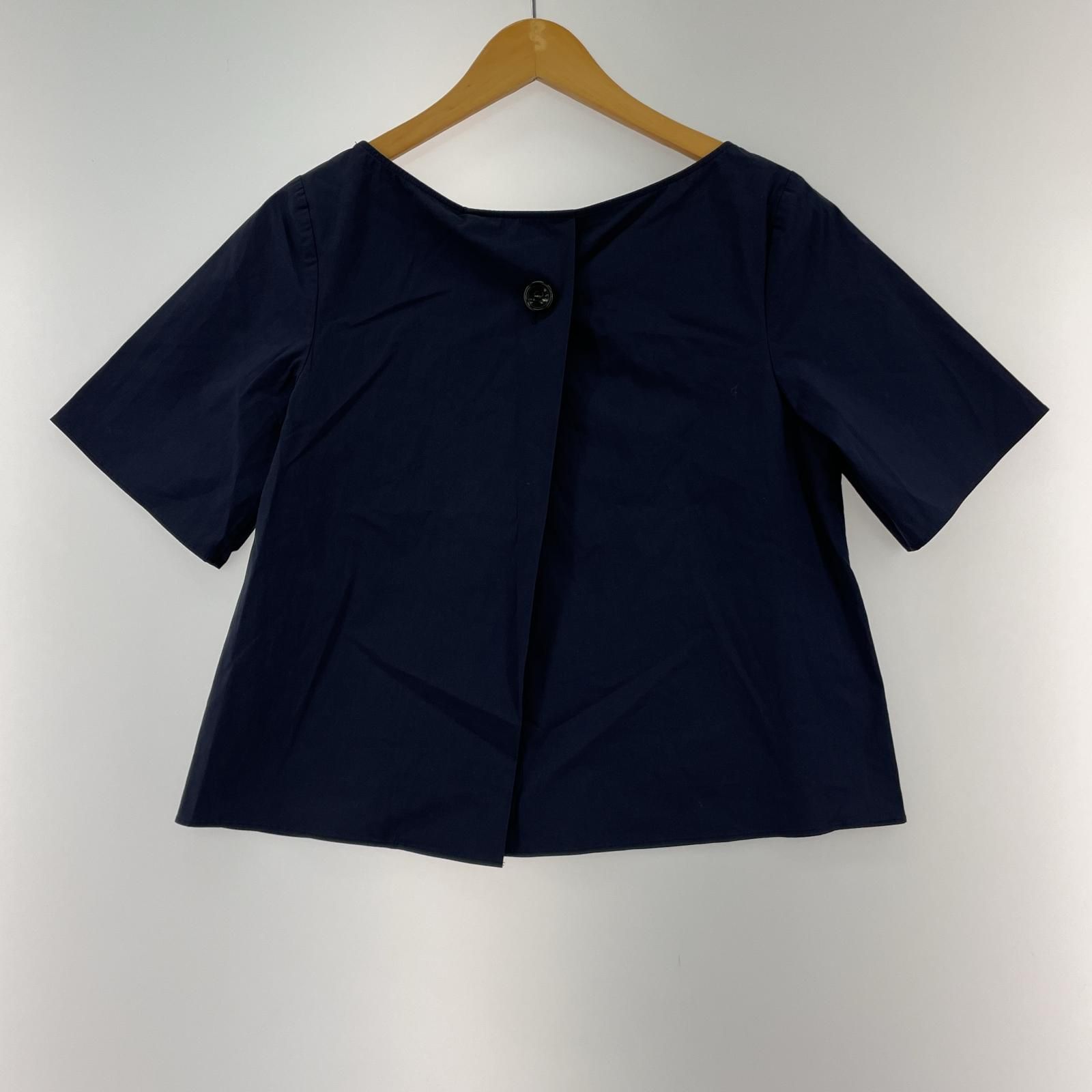 Theory - セオリー　ブラウス　ネイビー Theory】セオリー ネイビー 七分袖 カットソー ブラウス シャツ