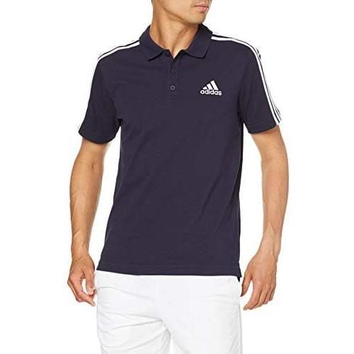 アディダス(adidas) 半袖ピケポロシャツ メンズ エッセンシャルズ 3ストライプス 29191 メンズ レジェンドインク/ホワイト(GK9100) XSサイズ