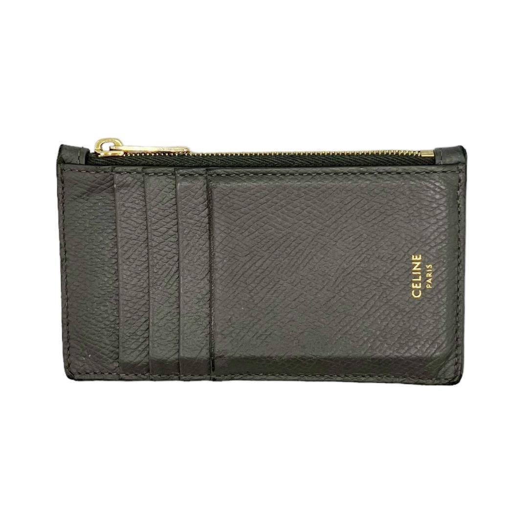 CELINE◇ジップ付きコンパクトカードホルダー/コインケース/カード
