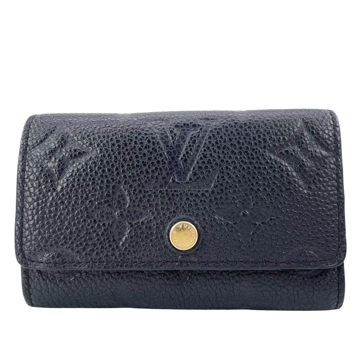 LOUIS VUITTON ルイ ヴィトン ミュルティクレ 6 M64421 モノグラム アンプラント ブラック ノワール レディース キーケース 25011424 RD