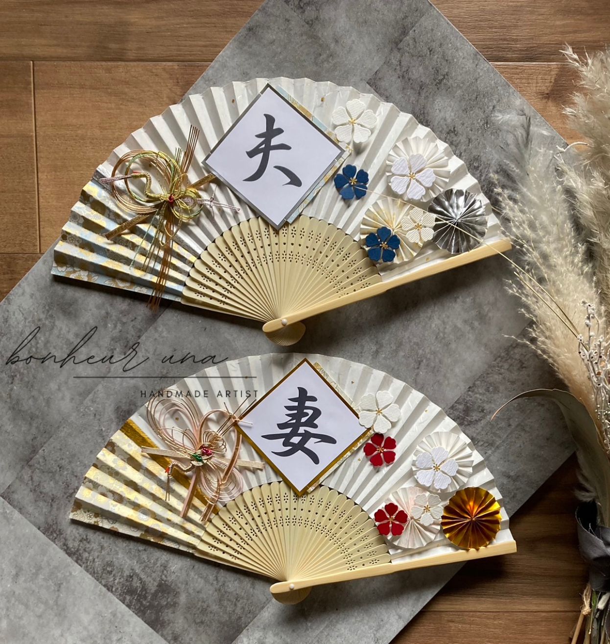 𓊆 再販𓊇【＊】扇子プロップス｜和婚｜前撮りアイテム｜結婚式｜白