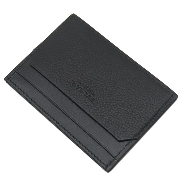 ブルガリ BVLGARI カードケース オクト レザー ブラック マットシルバー金具 黒 カード入れ 名刺入れ