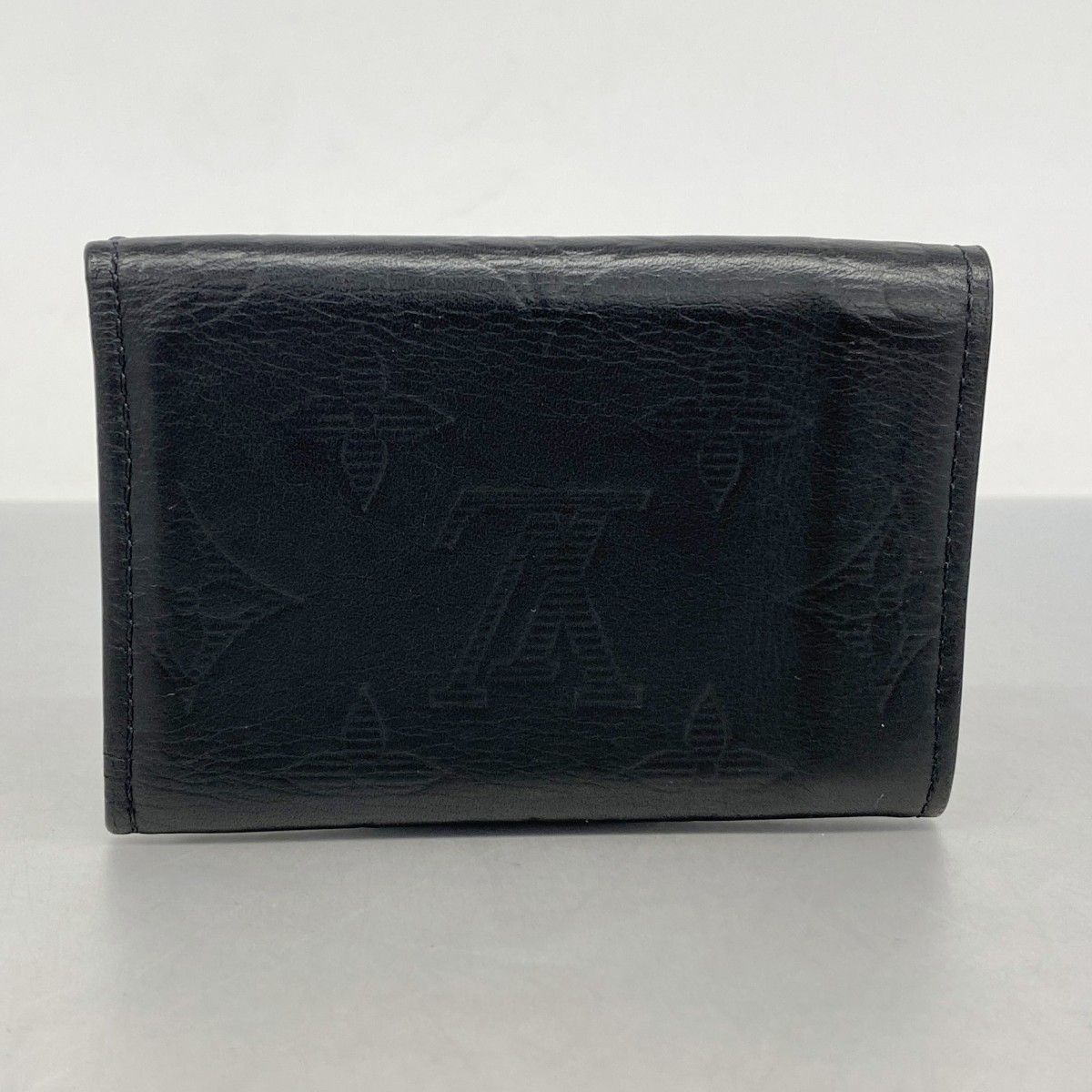 年代物の 5ma0266-h ルイヴィトン 三つ折り財布 モノグラム シャドウ ディスカバリー コンパクトウォレット M67631 ノワール メンズ 【挑戦中】
