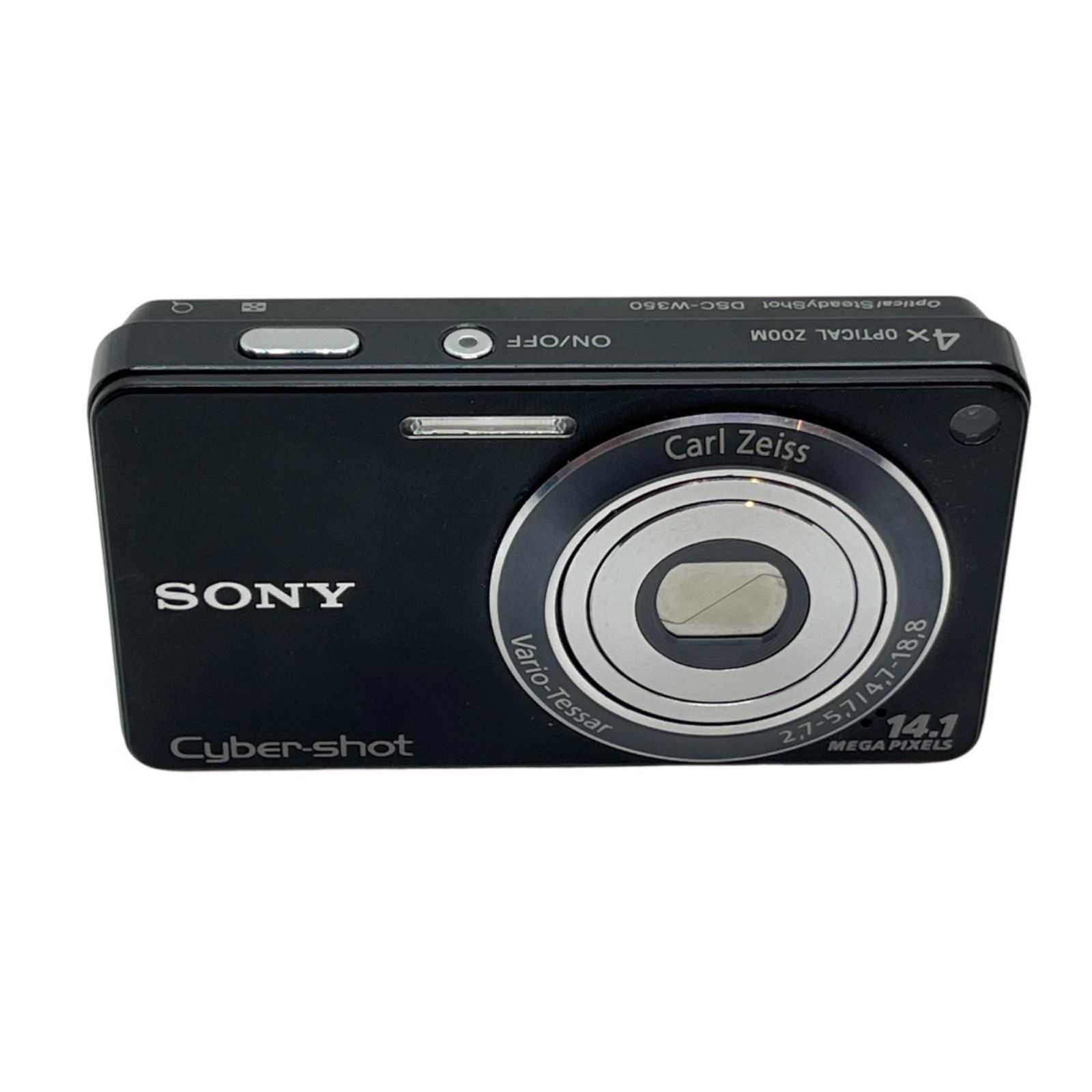 管34154 動作未 SONY ソニー Cyber-shot DSC-W350 デジタルカメラ 2.7-5.7 4.7-18.8 ブラック 現状渡し コンデジ バッテリーなし