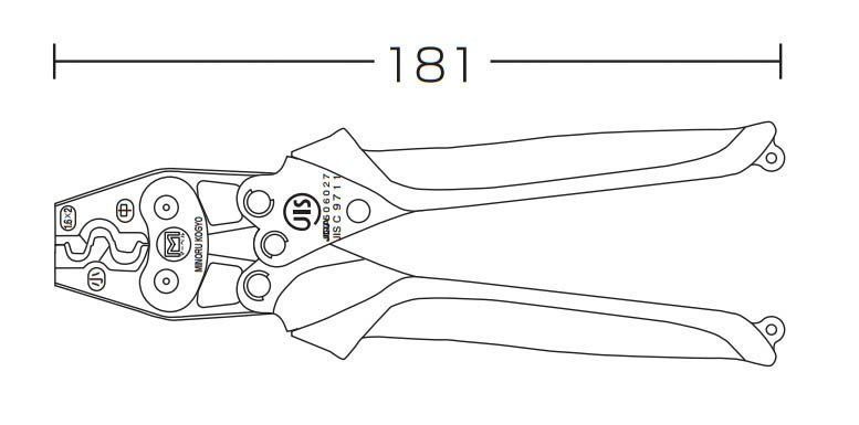 マーベル MARVEL MH-7S ハンドプレス リングスリーブ中 小 MH-7S 工具 電設 電線 電工 設備 電気 工事 建築 建設 圧着工具 端子