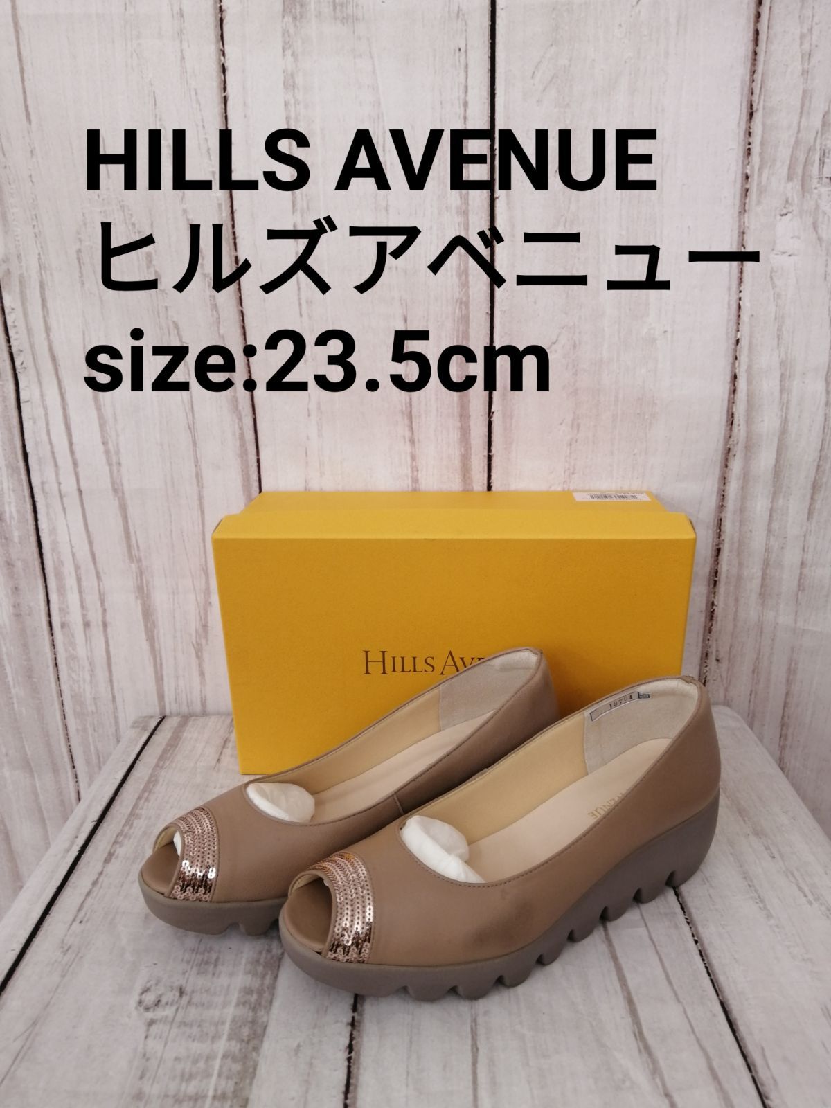 HILLS AVENUE ヒルズアベニュー /サイズ:23.5センチ/オープントゥー 
