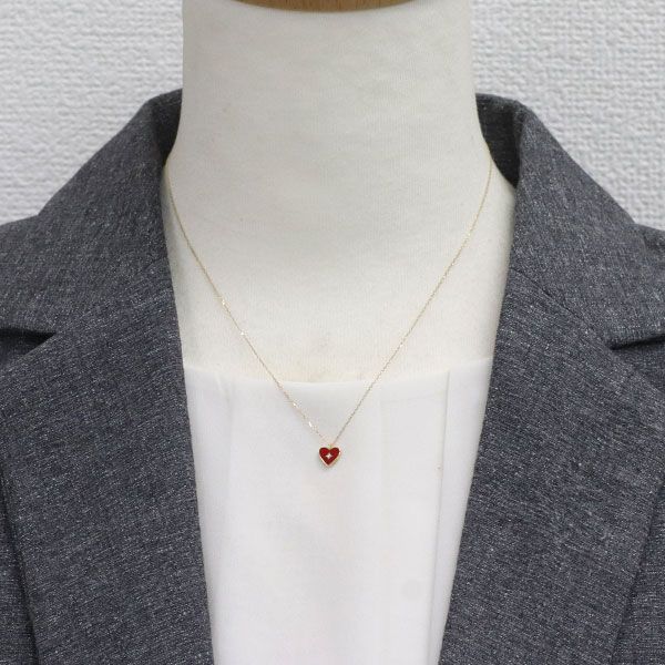 K18YG 樹脂 ネックレス アーカーAHKAH ネックレス ティランハート 樹脂