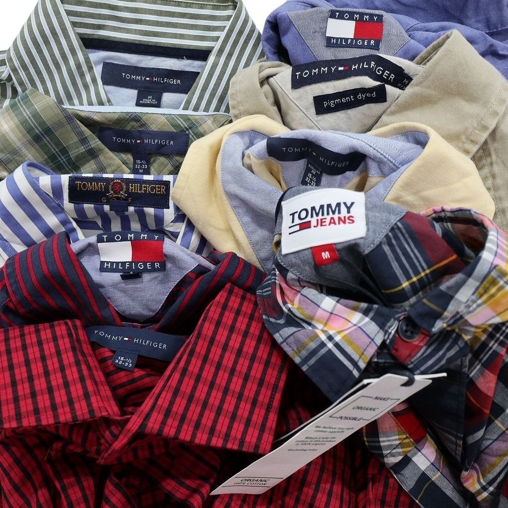 古着卸 まとめ売り デザイン 長袖シャツ 9枚セット (メンズ XL /2XL 