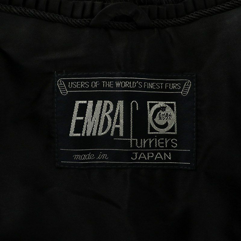 エンバ EMBA ファーコート アウター 毛皮 ミンク ミドル 肩