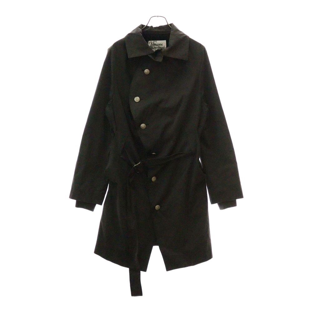 Vivienne Westwood MAN ヴィヴィアンウエストウッドマン ロゴボタン コットン ロングコート グレー VW-VW-80299