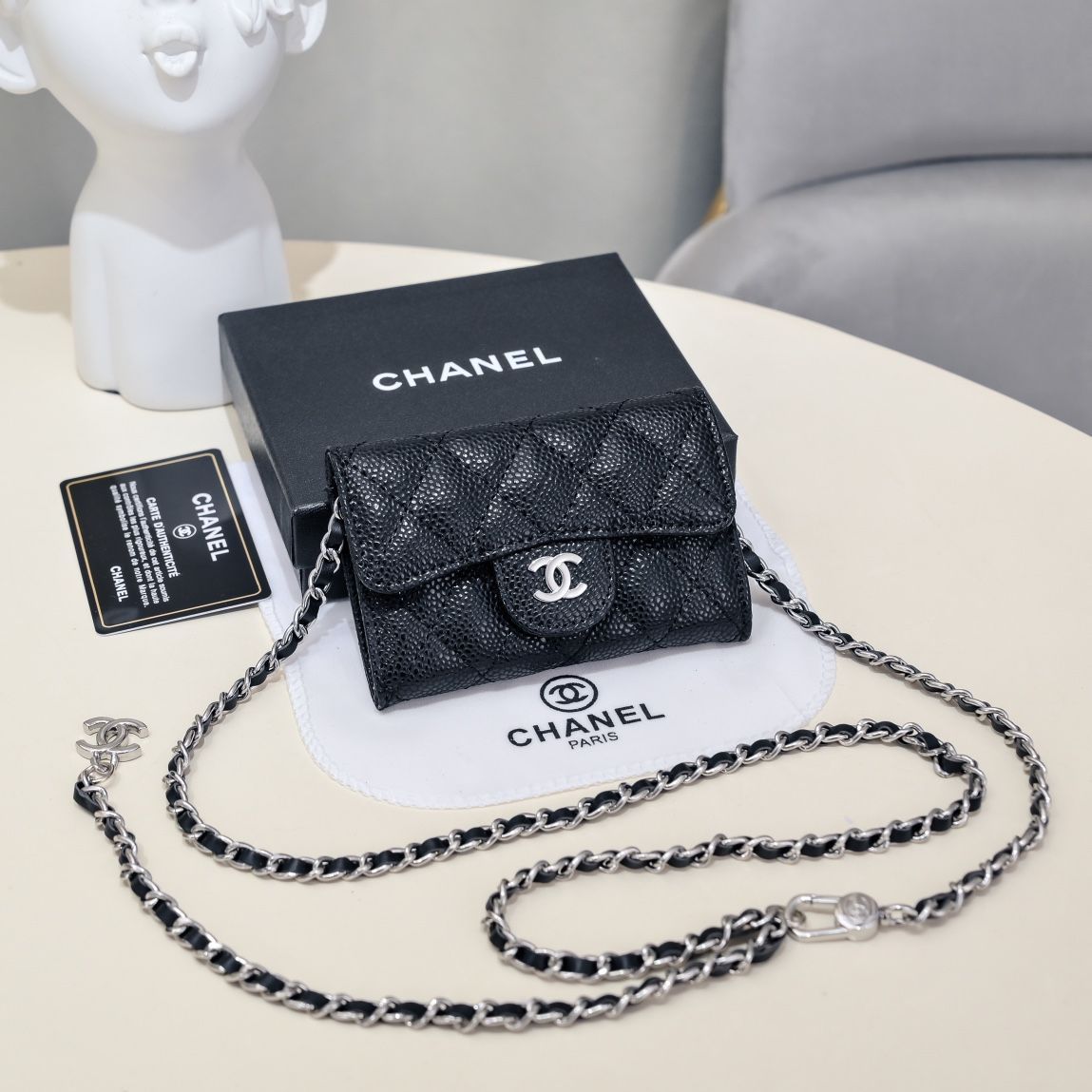 *上品デザイン*【CHANEL】コインケース エレガント 楽天市場】chanel コインパース グレインドカーフスキンの通販