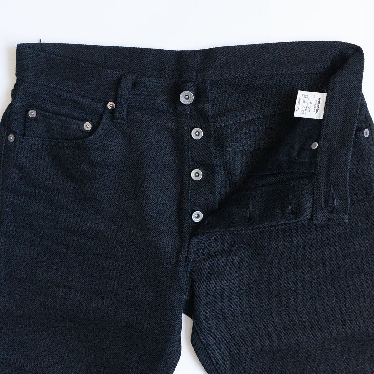IRON HEART 9555Z 21oz 黒鎧スーパースリムストレート w32 9555Z】21oz黒鎧スーパースリムストレート