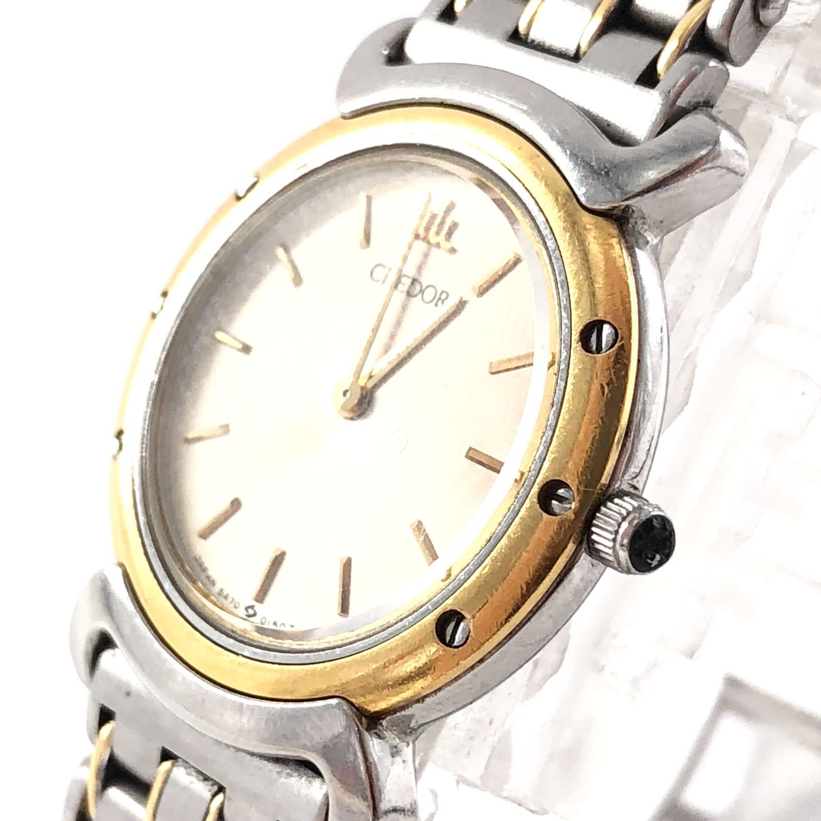SEIKO セイコー CREDOR クレドール 5A70-0040 稼働品 18KTベゼル