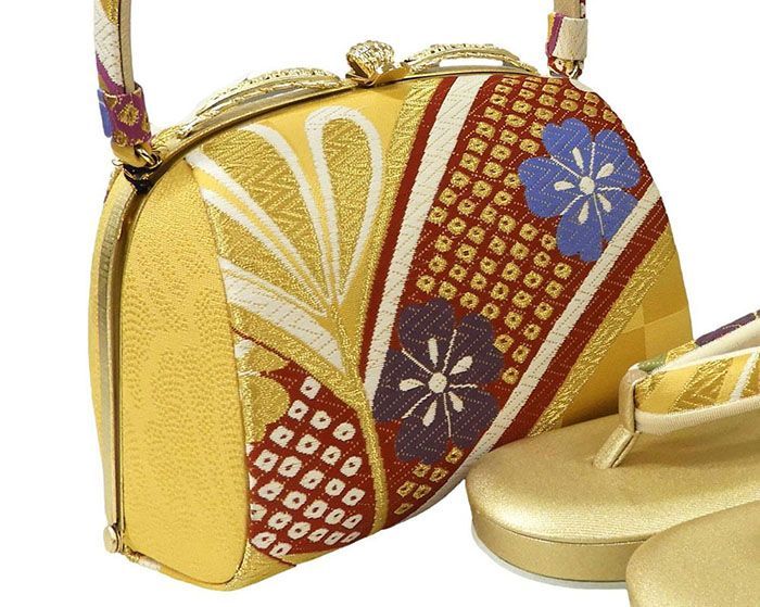 草履 バッグ 振袖用 紗織 西陣織 帯地 草履バッグセット フォーマル