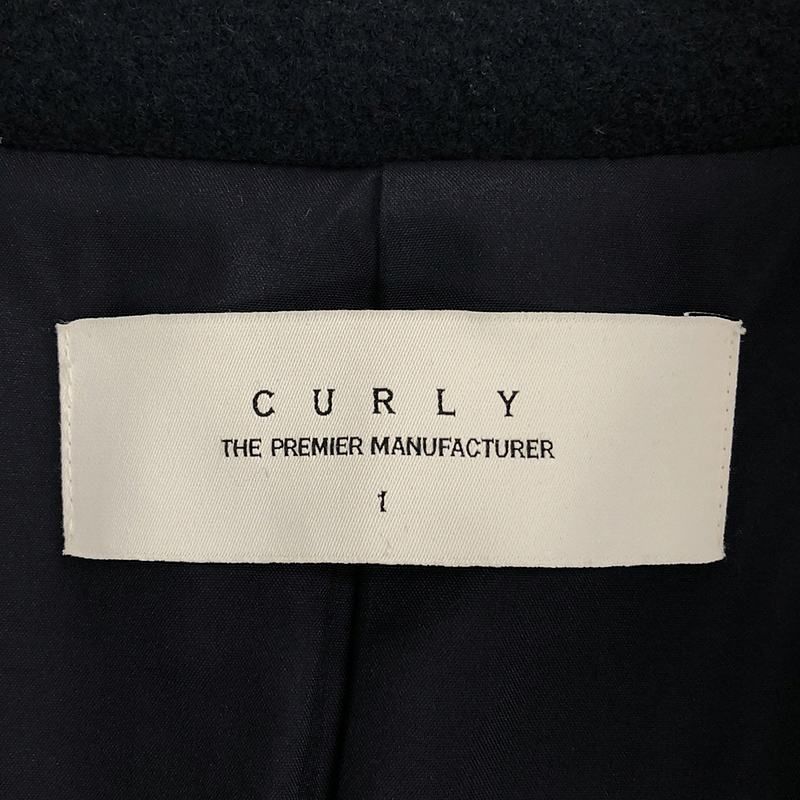 CURLY / カーリー | ウール ナイロン ステンカラーコート | 1
