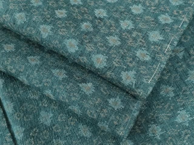 平和屋着物○結城紬ちぢみ 舞花文 正絹 逸品 未使用 CAAW8445yc - メルカリ