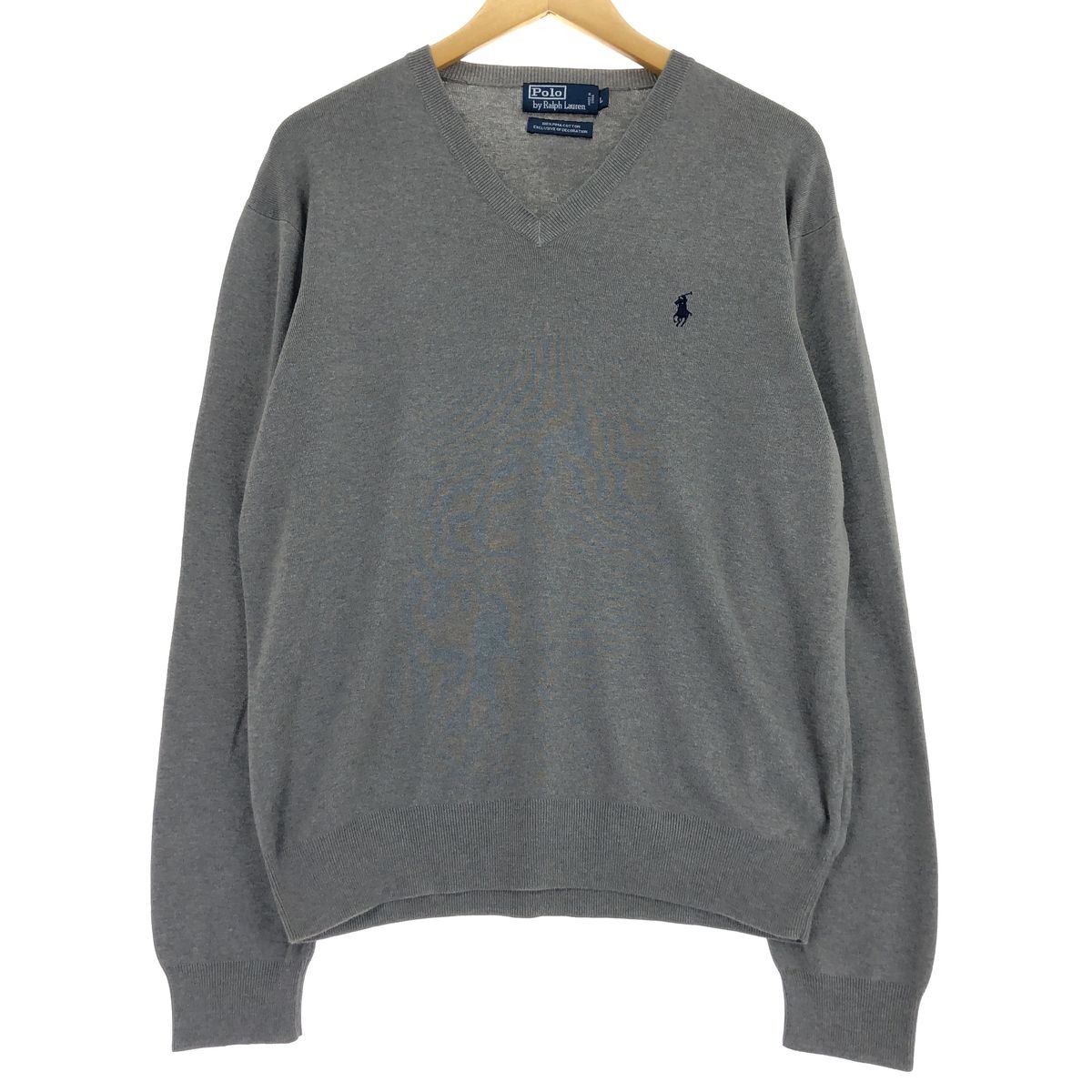 古着 ラルフローレン Ralph Lauren POLO RALPH LAUREN ピマコットンニットセーター メンズL相当/eaa472187