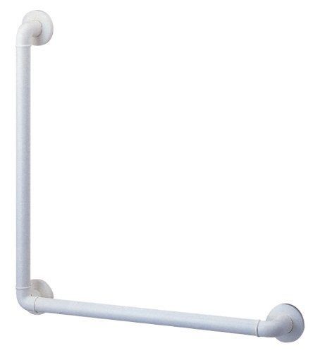 SANEI 手すり L型ニギリバー トイレ バス等 ビス プラグ付き 白 W 5792 L 600 X