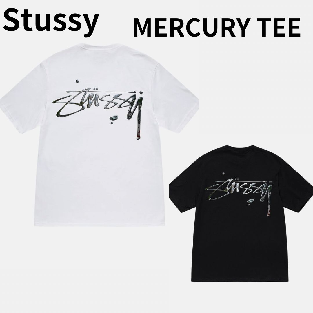 完売品 stussy MERCURY TEE ブラック M 黒 マーキュリー  バード Tシャツ ホワイト L 白