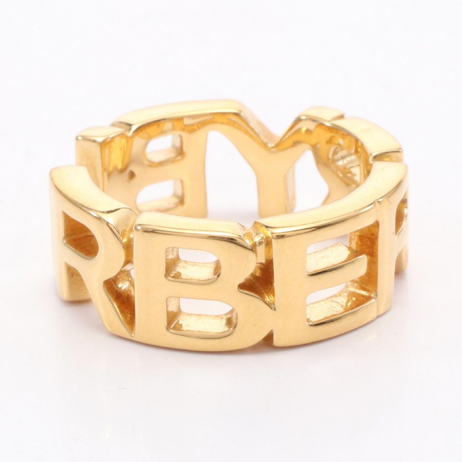 バーバリー BURBERRY リング 指輪 GP ゴールドメッキ リング レディース Used A