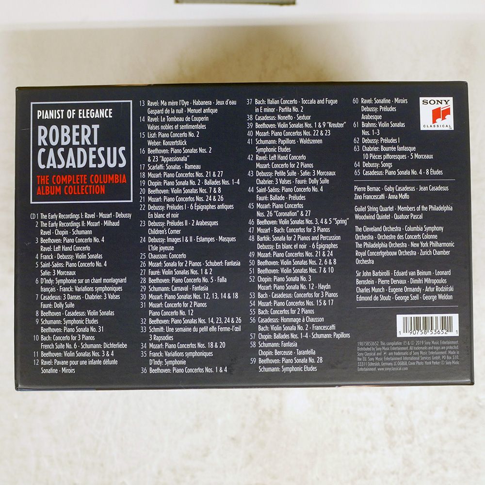 US盤 ロベールカサドシュ|ザコンプリートソニークラシカルアルバムコレクション|SONY