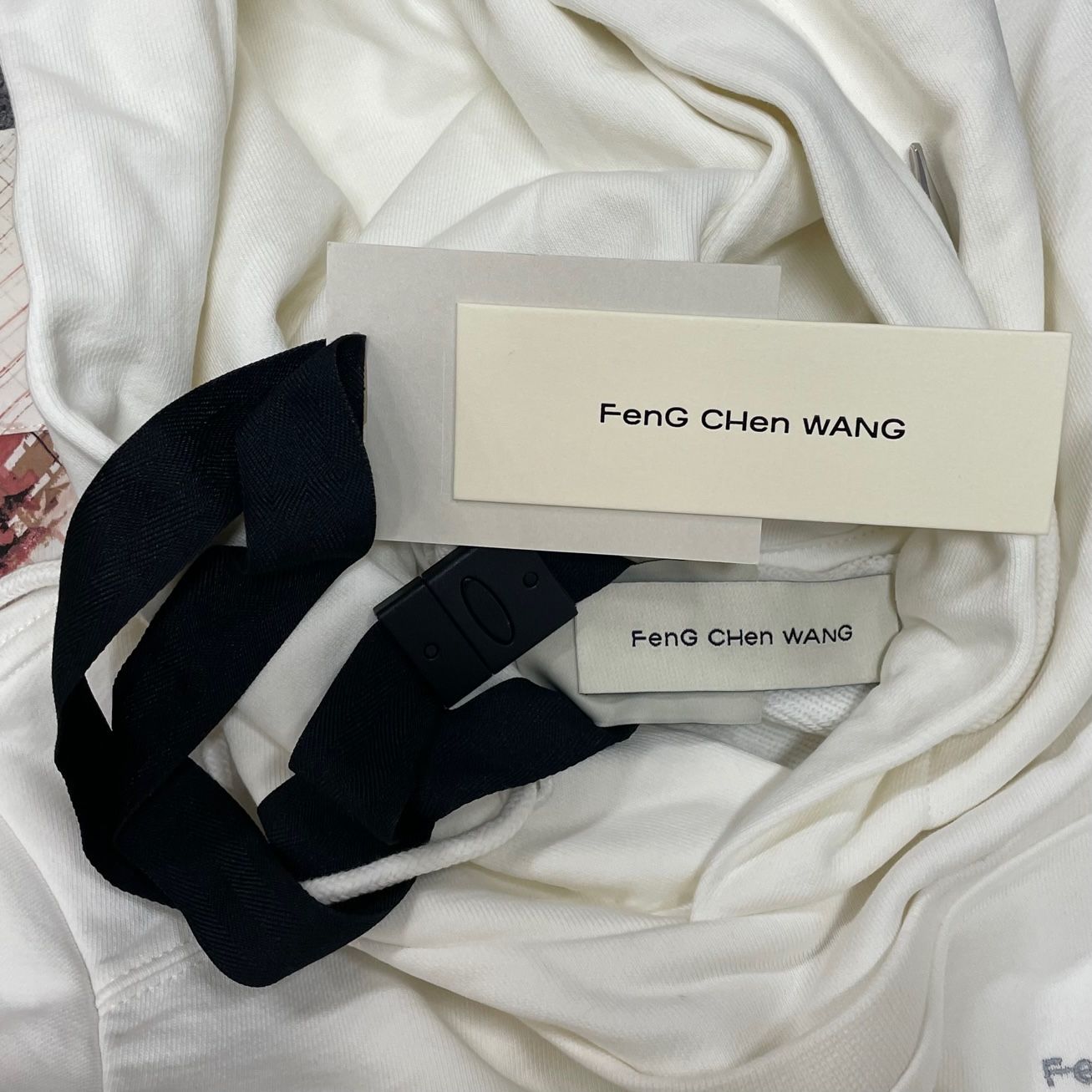 定価46200円 新品 Feng Chen Wang 22SS SHIRTING PANELLED HOODIE 