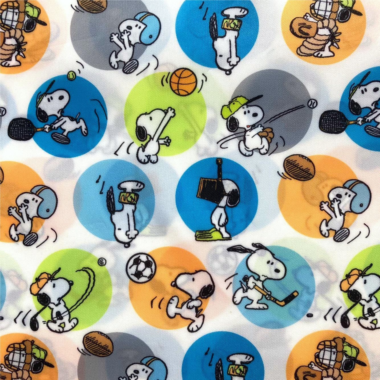 スヌーピー 生地 スポーツ ナイロン 撥水加工 手芸材料 新品 美品 