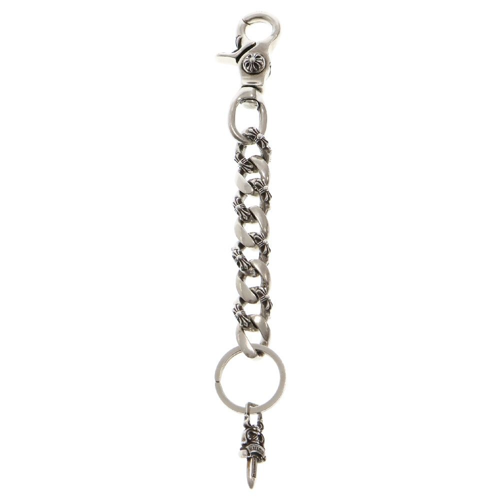 CHROME HEARTS (クロムハーツ) CLP CHN FANCY-L/ロングファンシーリンク キーチェーン シルバー BCA072