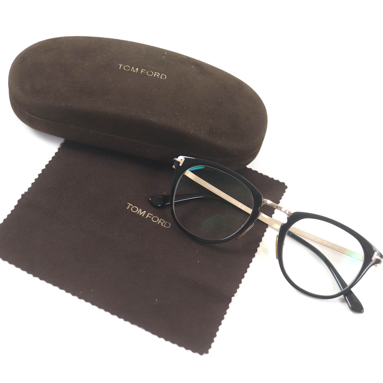 良品□TOM FORD トムフォード TF5466 コンビネーションフレーム メガネ 