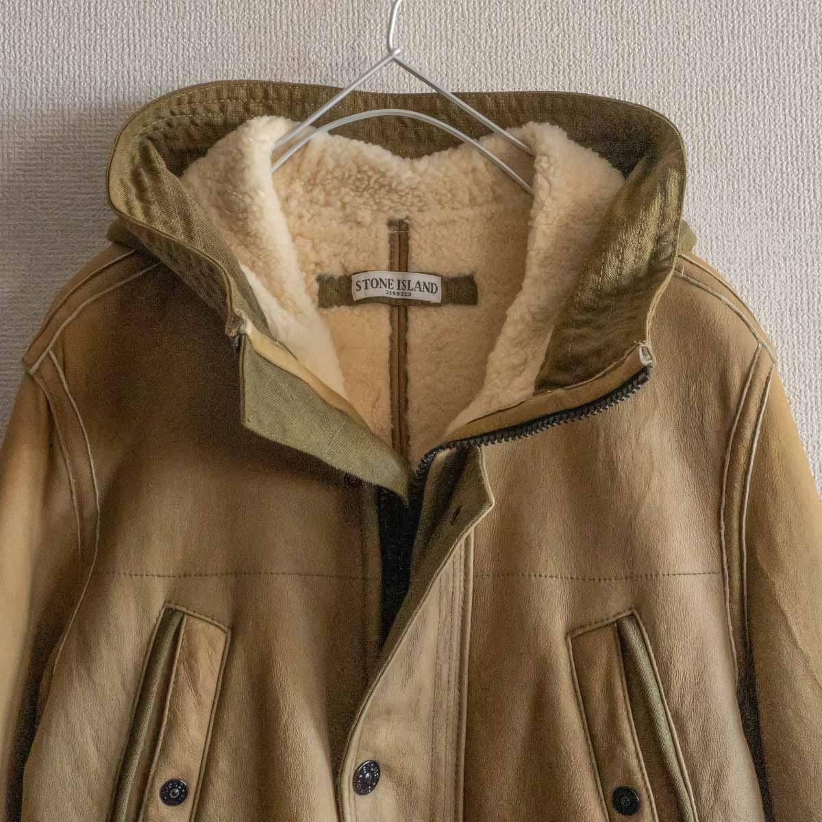 2011AW】STONE ISLAND【Sheepskin Leather Jacket】M ムートン レザー 