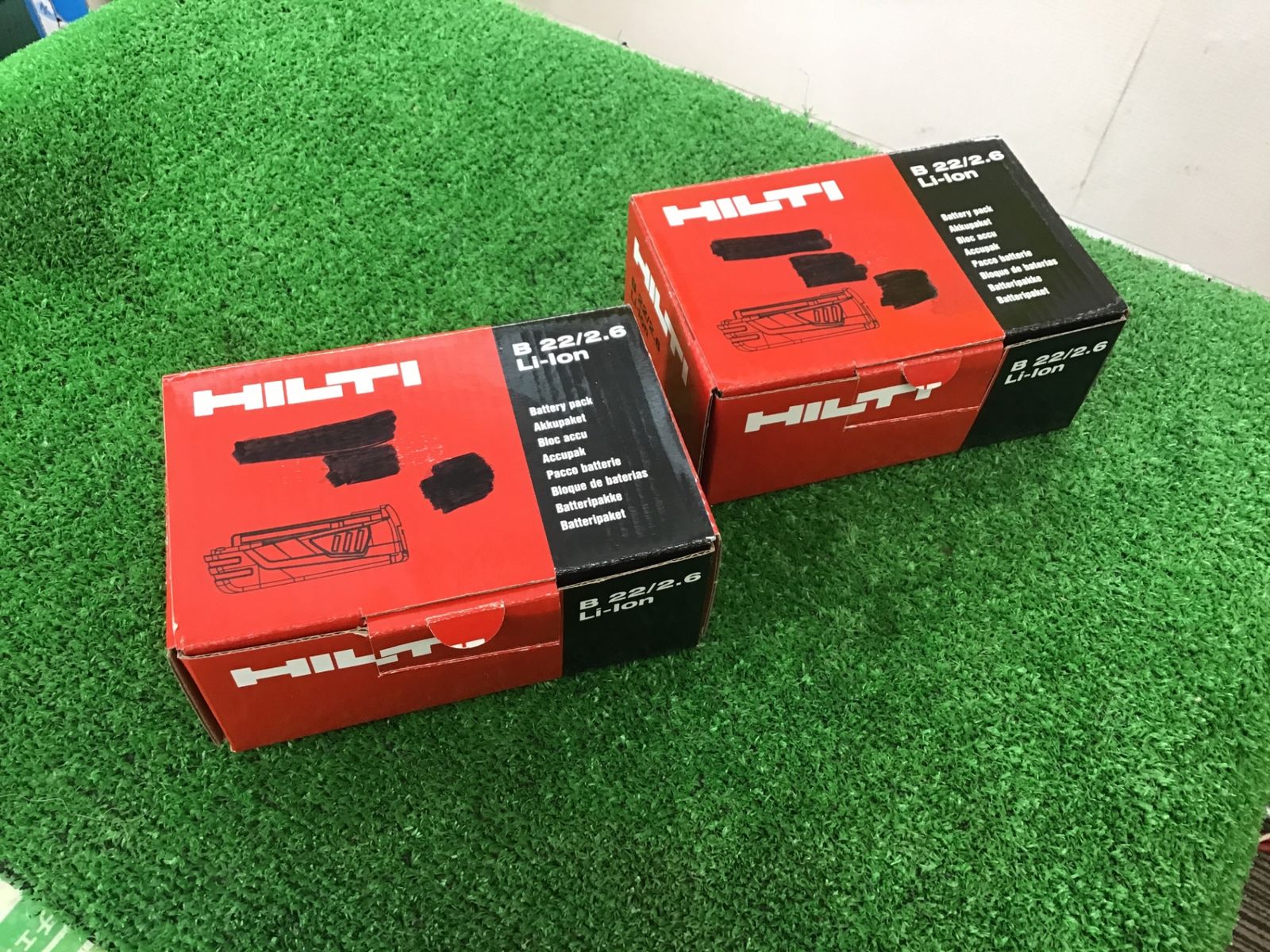 【領収書発行可】〇HILTI Li-Lonバッテリー中古2点セット B22/2.6 [IT2YXFPSF3B8][エコツール笠寺店]