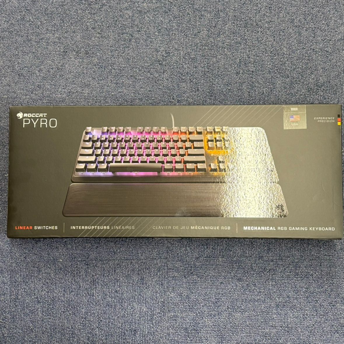 アウトレット品 ROCCAT メカニカル RGB ゲーミングキーボード リニア 赤軸 US英語配列 PYRO *3043