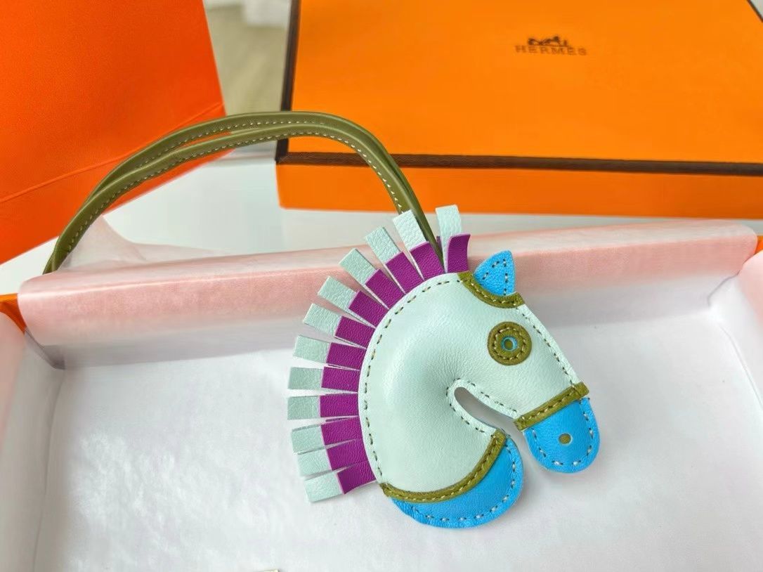 HERMES エルメス ジージーカマイユ GEEGEE Camail Charm チャーム ミント モーヴシルヴェストル 未使用