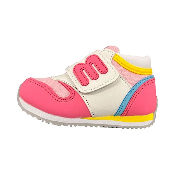最新アイテムを海外通販！ ミキハウスmikihouse スポーティ ベビー セカンドシューズ 14.5cm ピンク 08