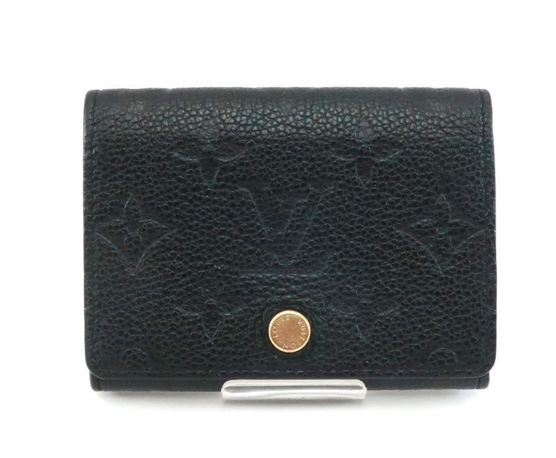 【極美品】ルイヴィトン アンプラント アンヴェロップカルトドゥヴィジット 黒 LOUIS VUITTON ルイヴィトン アンヴェロップ・カルトドゥ