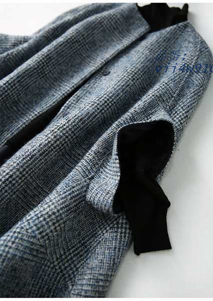 チェック ケープコート