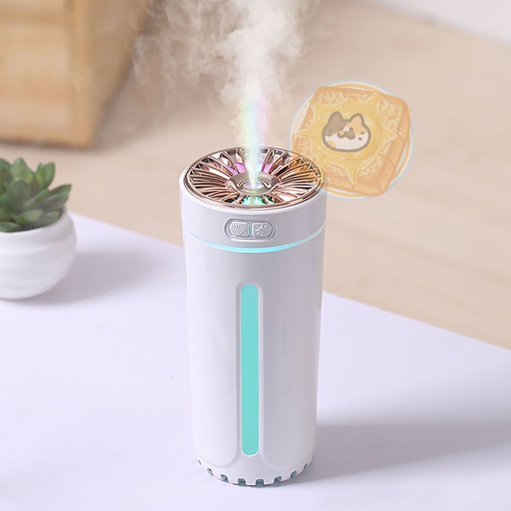 加湿器 乾燥対策 USB充電式 卓上 コンパクト LEDライト付 300ML 静音 車載 部屋 オフィス デスク ナノミスト 噴霧 大容量 省エネ