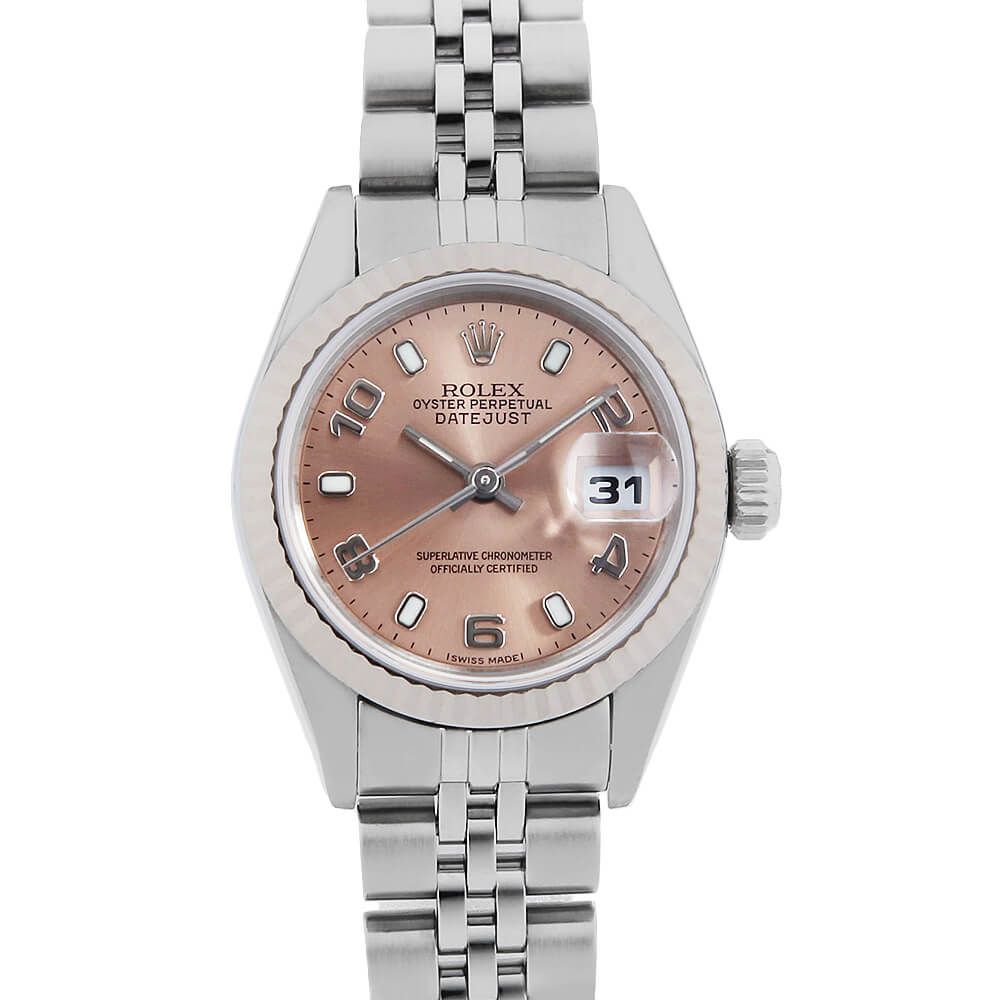 中古)ROLEX ロレックス デイトジャスト 79174 ピンク とび