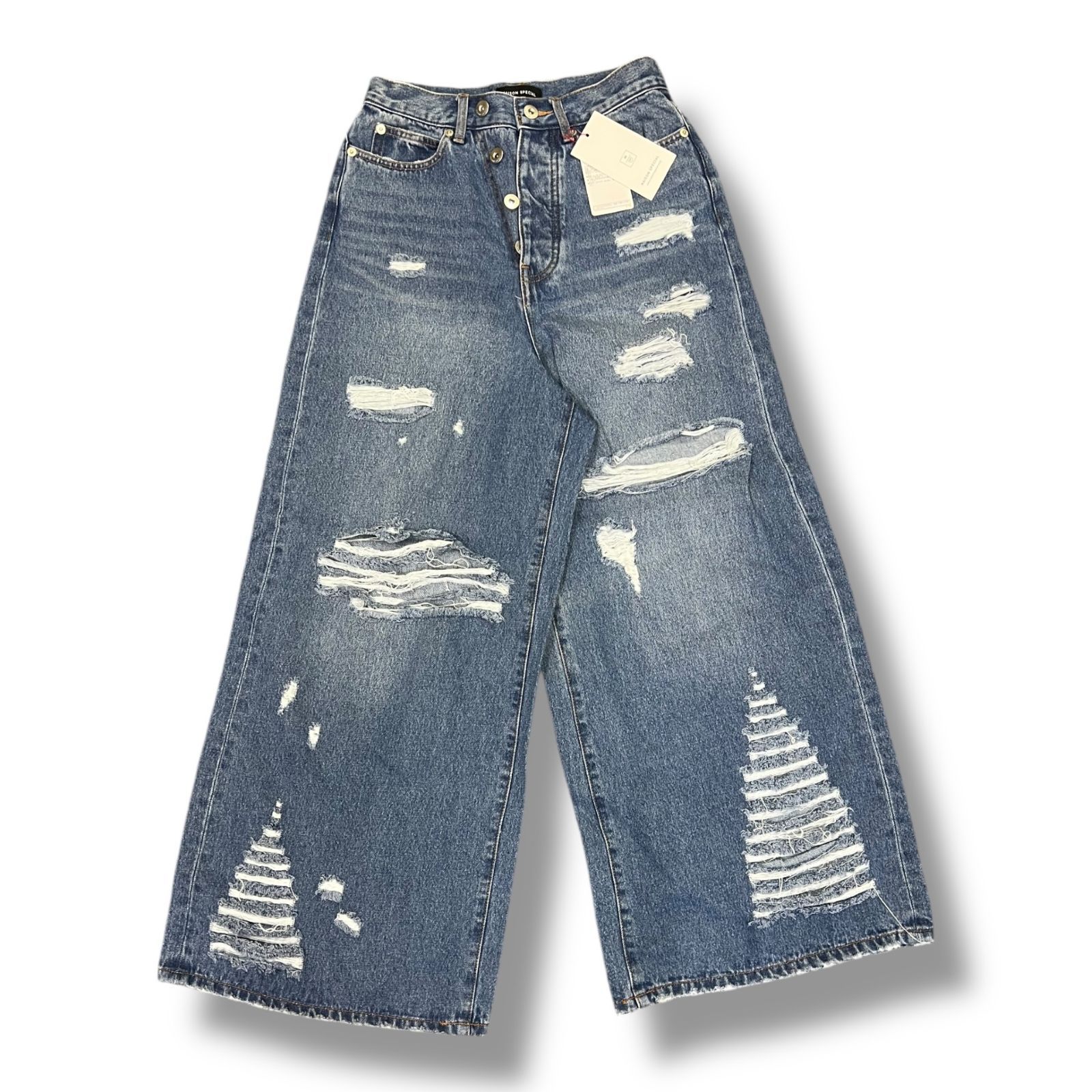 参考上代18920円 未使用品 MAISON SPECIAL 2way High Damage Denim 