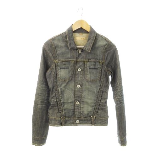 ヤヌーク YANUK デニムジャケット Gジャン ジージャン 薄手 ロゴ