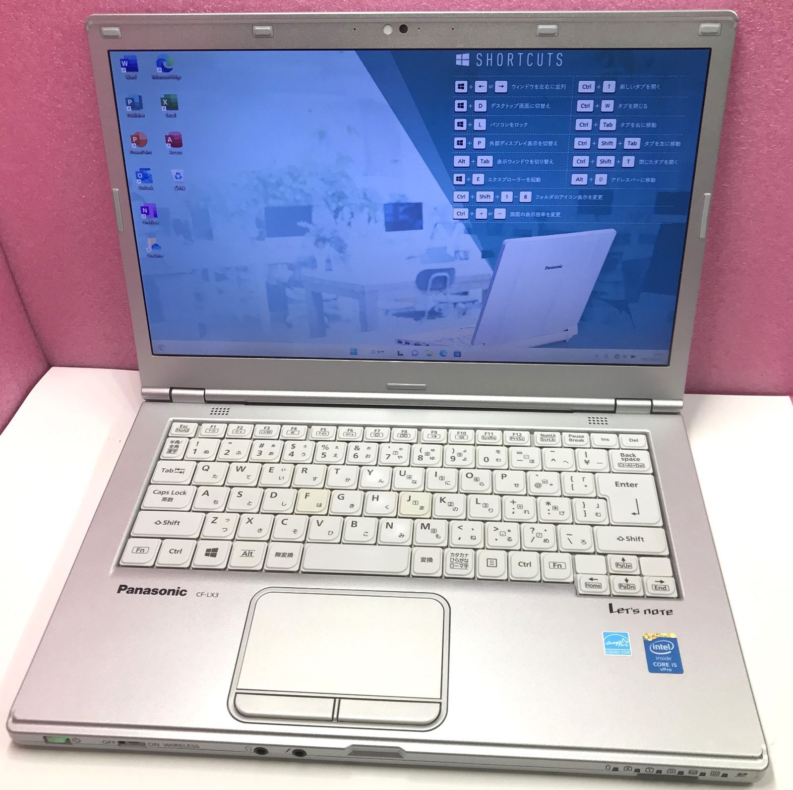 YNC041#ACアダプター付き レッツノートCF-LX3JDMCS ワイド14.0型