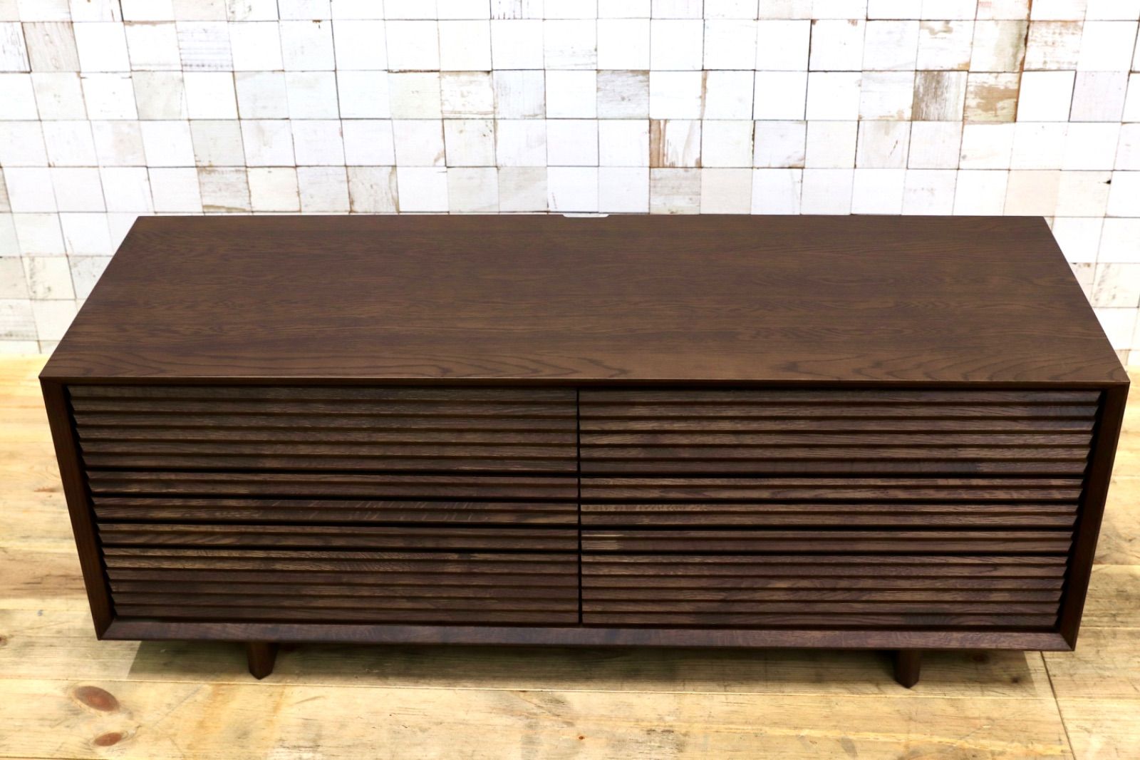 GMIS294B karimoku カリモク QT401 モカブラウン テレビボード TVボード AVボード 国産家具 オーク材 定価28.8万 モデルルーム