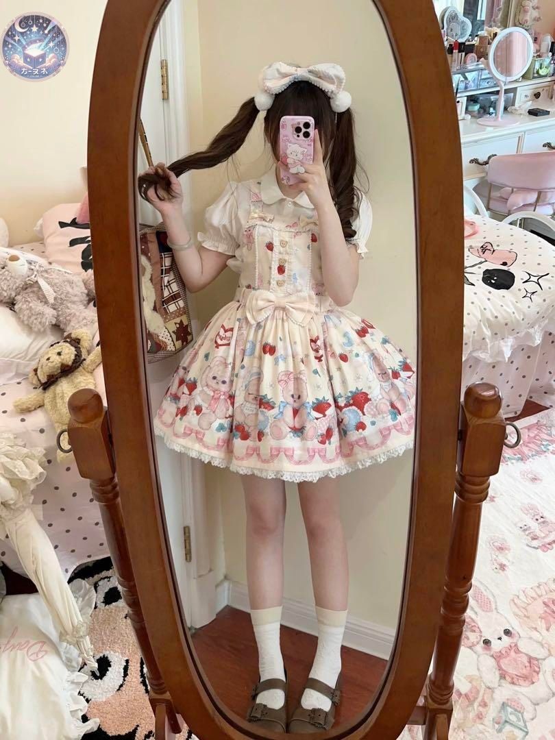 ♥ ロリータクマちゃん柄スカート お出かけにおススメ ジャンパー
