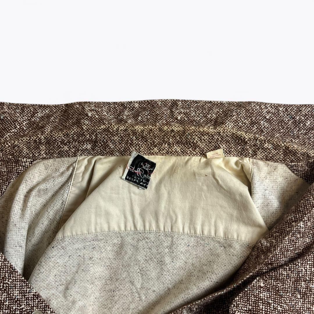 プリントネルシャツ