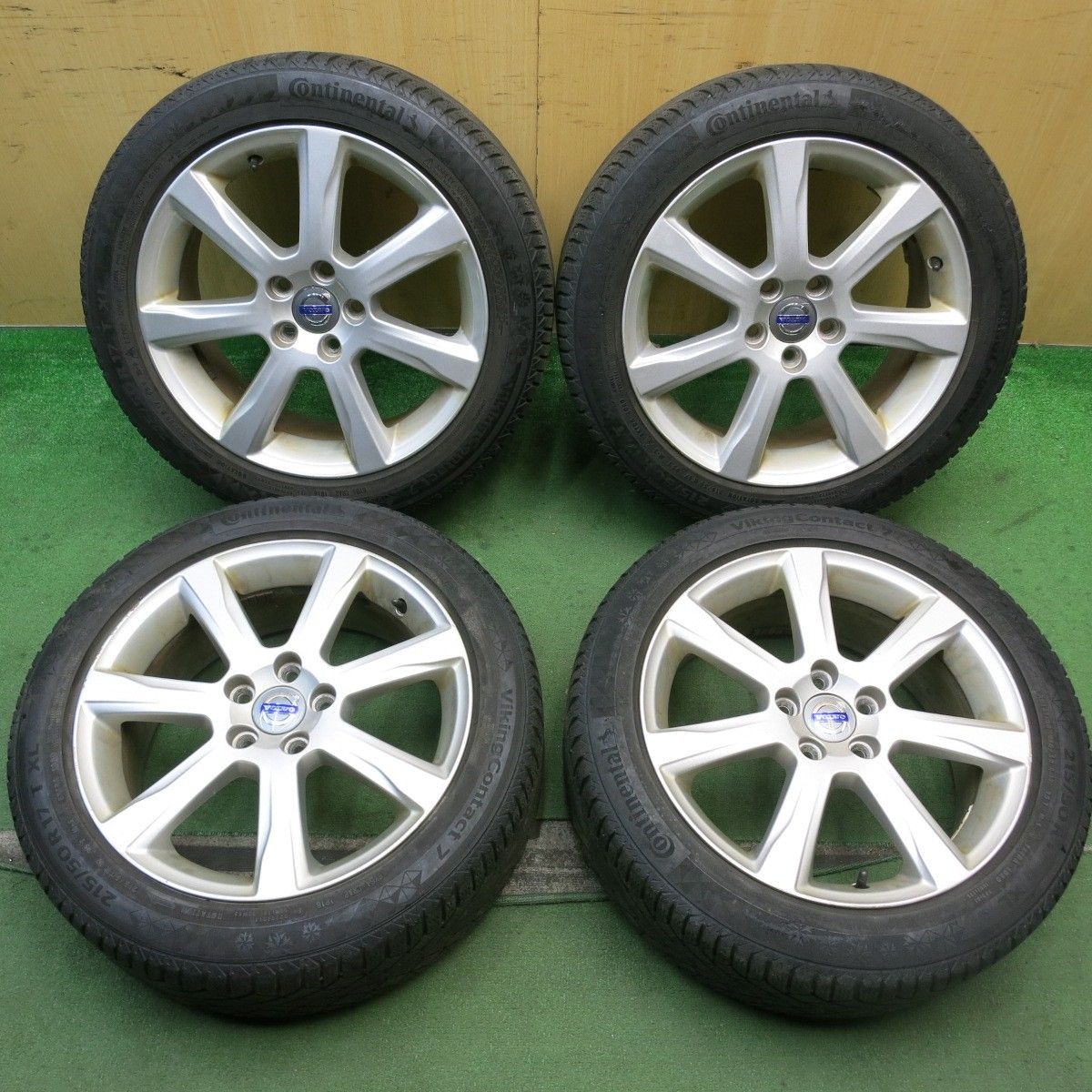 4本価格 ボルボ V60 S60 純正 215 50R17 スタッドレス コンチネンタル バイキングコンタクト7 17インチ PCD108 5H 5092810HAス
