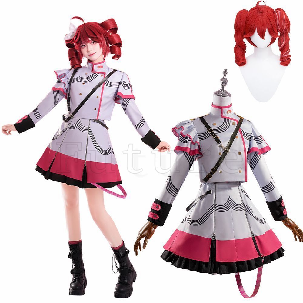 重音テト コスプレ ウィッグ付き 嘘の歌? コスプレ衣装 大人用